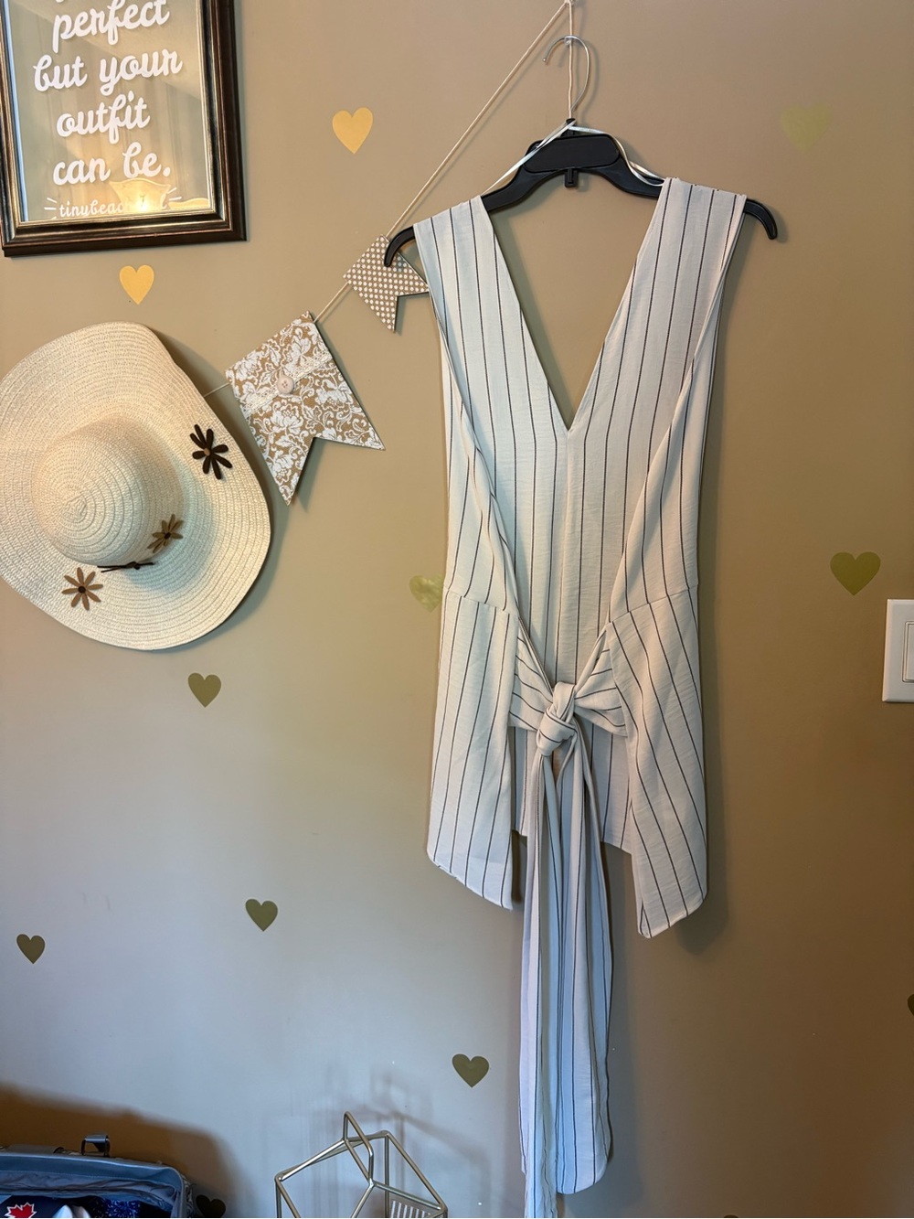 Zara Striped Sash Tie-Front Top NWOT - Picture 2 of 13